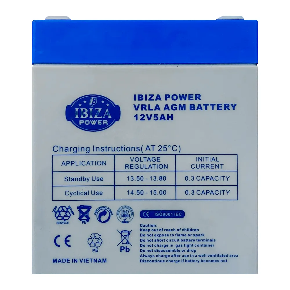 IBZ 12-5 باتری یو پی اس 12 ولت 5 آمپر ساعت ایبیزا مدل IBZ 12-5 - Image 1